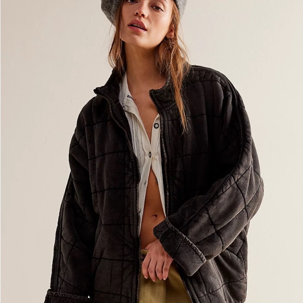Free People - Dolman Quilted Knit Jacket